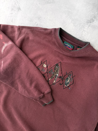 Golfer Sweatshirt Y2K - Large