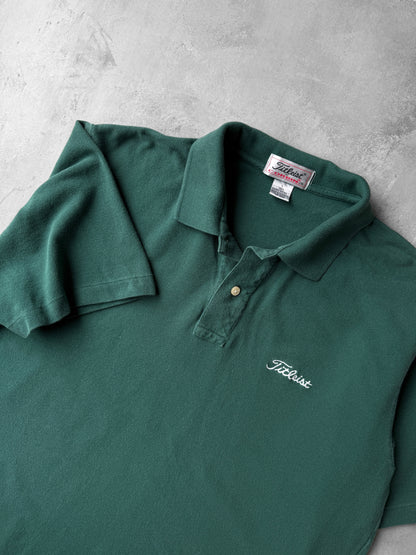 Titleist Logo Golf Polo Shirt Y2K - Large