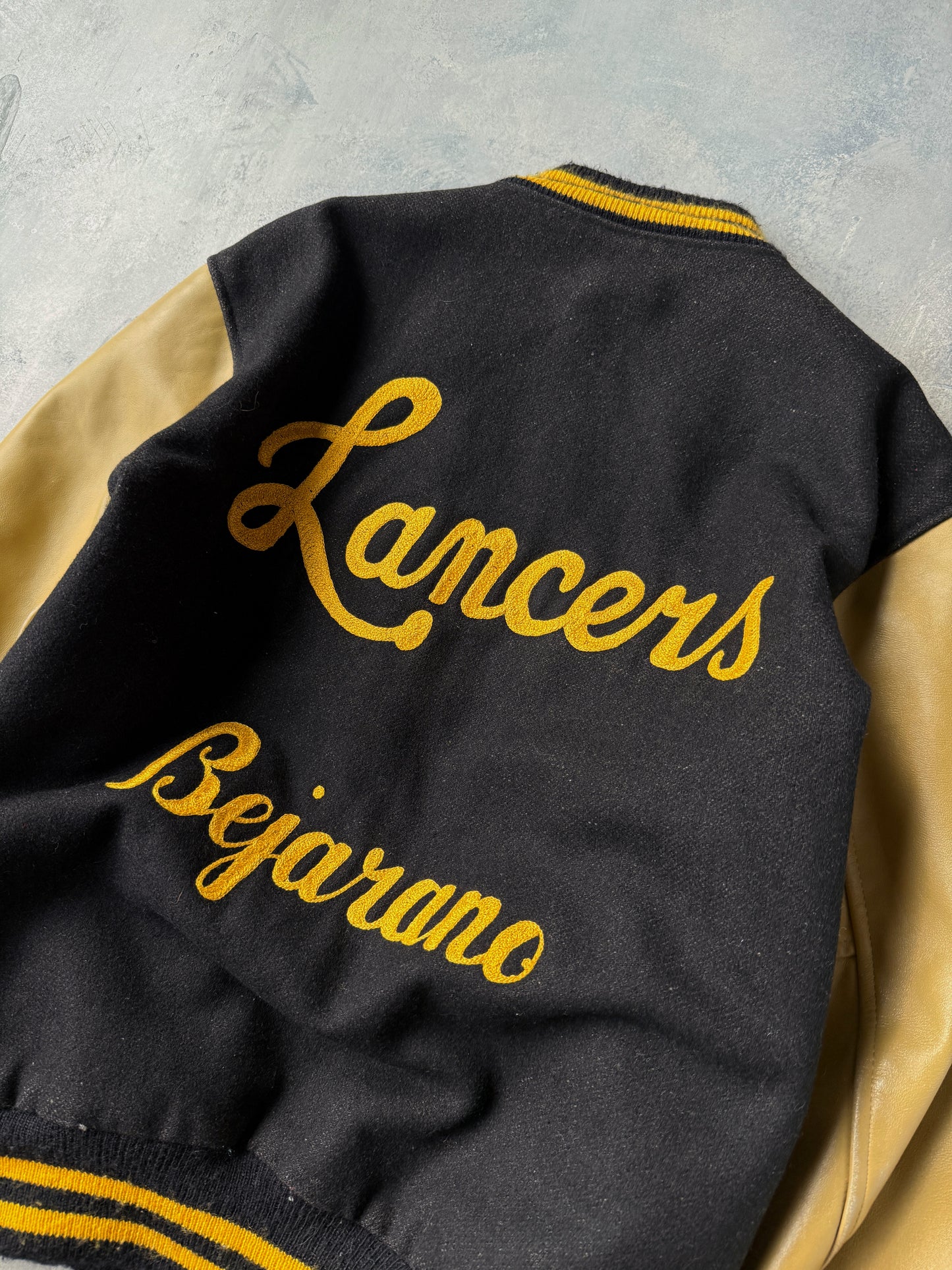 Chain Stitched Varsity Jacket 90's - Large