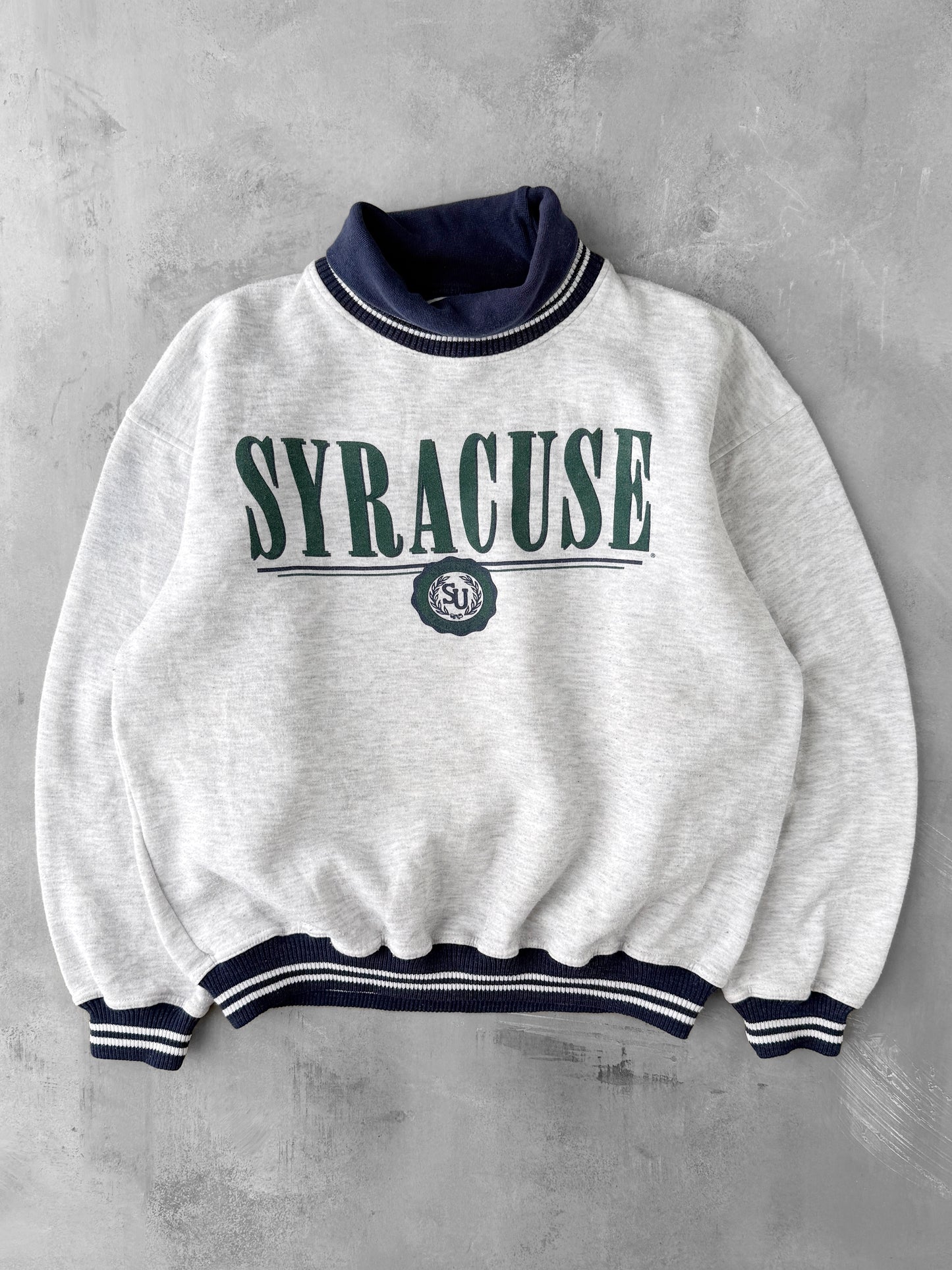 Syracuse University Turtleneck Sweatshirt 90's - Large