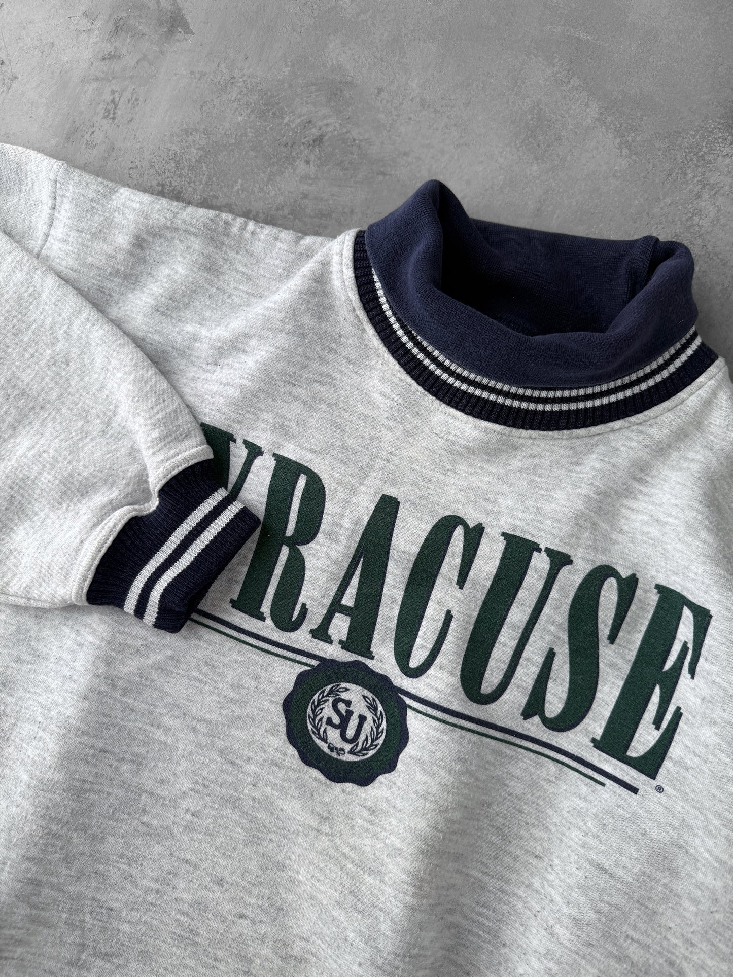 Syracuse University Turtleneck Sweatshirt 90's - Large