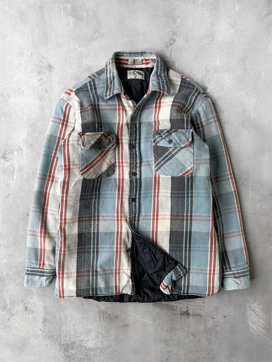 Insulated Flannel Shirt Jacket 80's - Medium