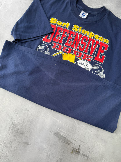 New York Giants Bart Simpson T-Shirt '90 - Large