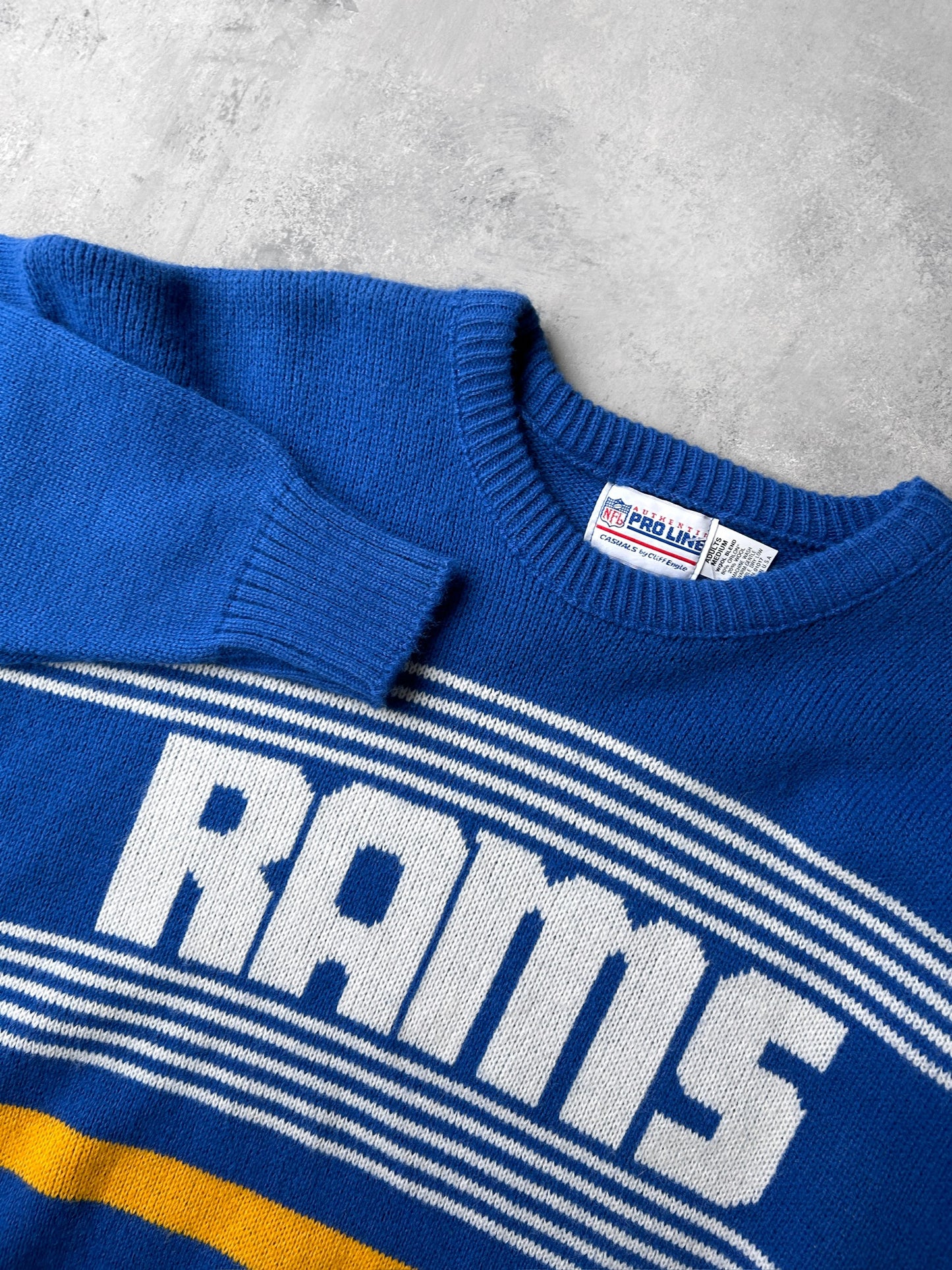 Rams Cliff & Engle Sweater 90's - Medium