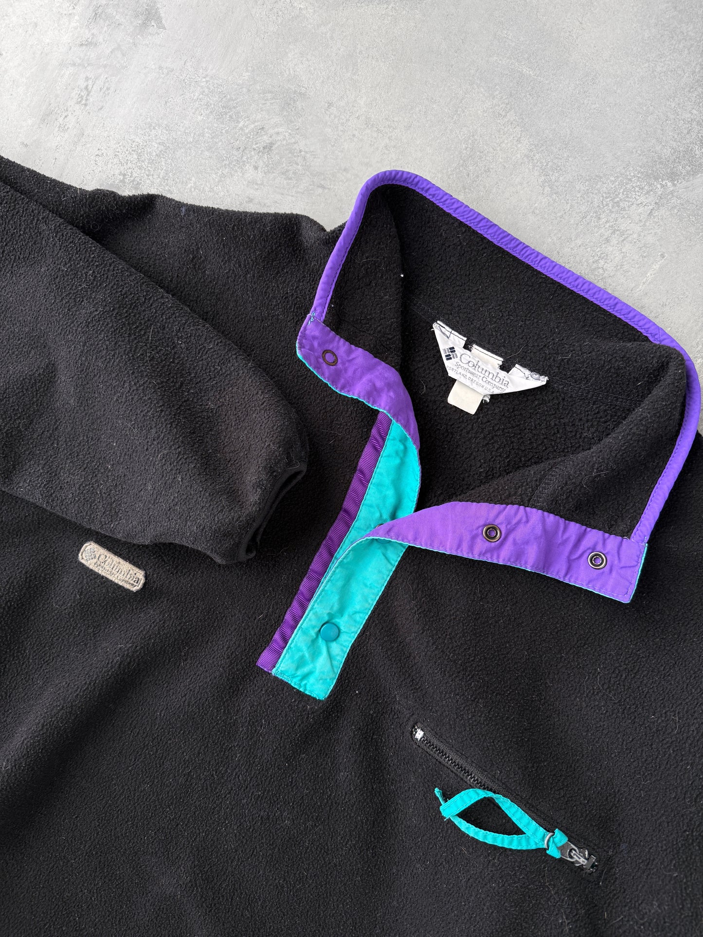 Columbia T-Snap Fleece Pullover 90's - Large