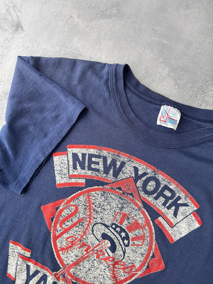 New York Yankees T-Shirt 80's - Large