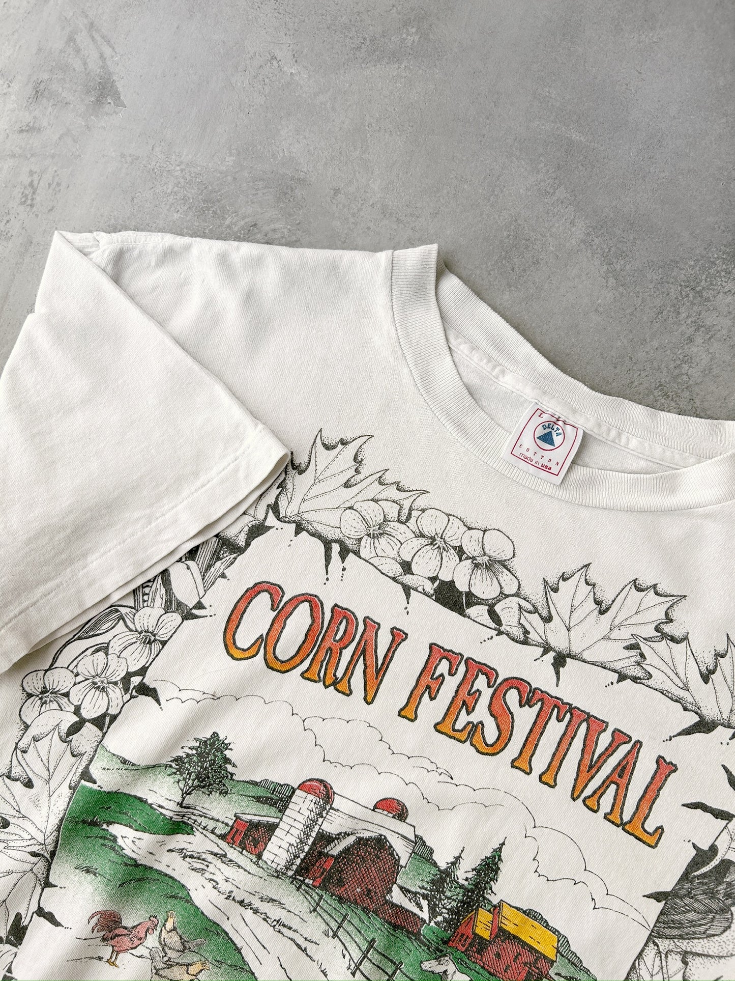 Morganfield Corn Festival T-Shirt 90's - Large