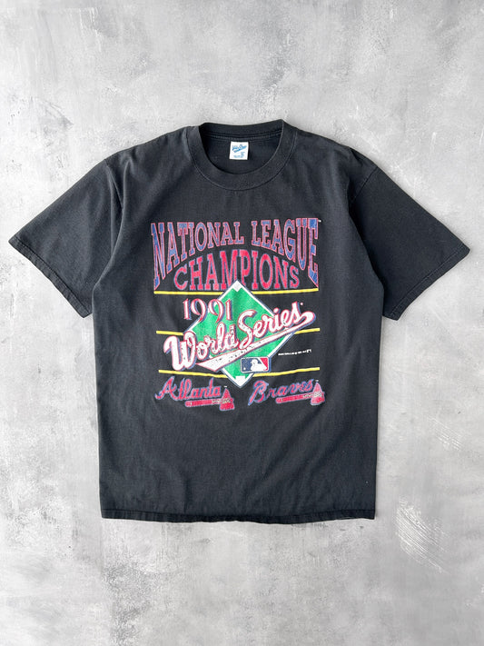 Atlanta Braves World Series T-Shirt '91 - Large