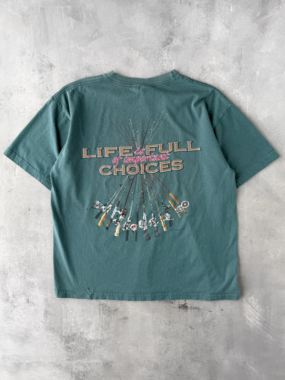 Important Choices Fishing T-Shirt '98 - XL