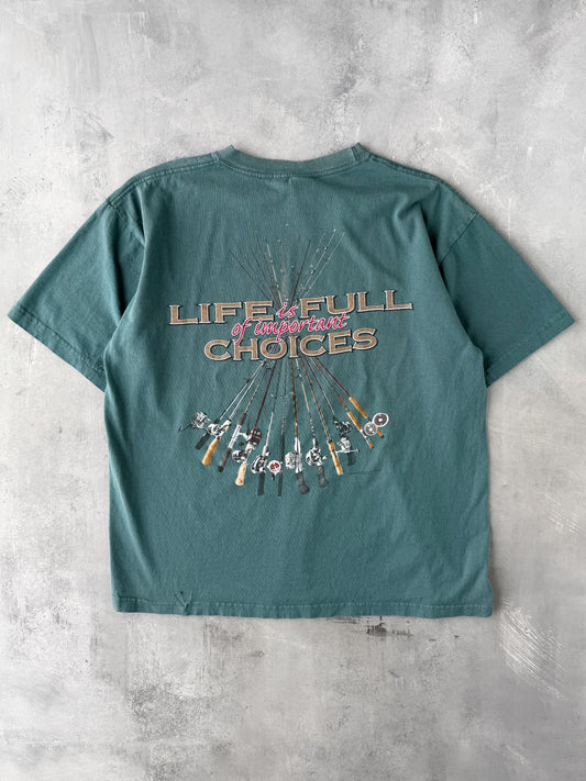 Important Choices Fishing T-Shirt '98 - XL