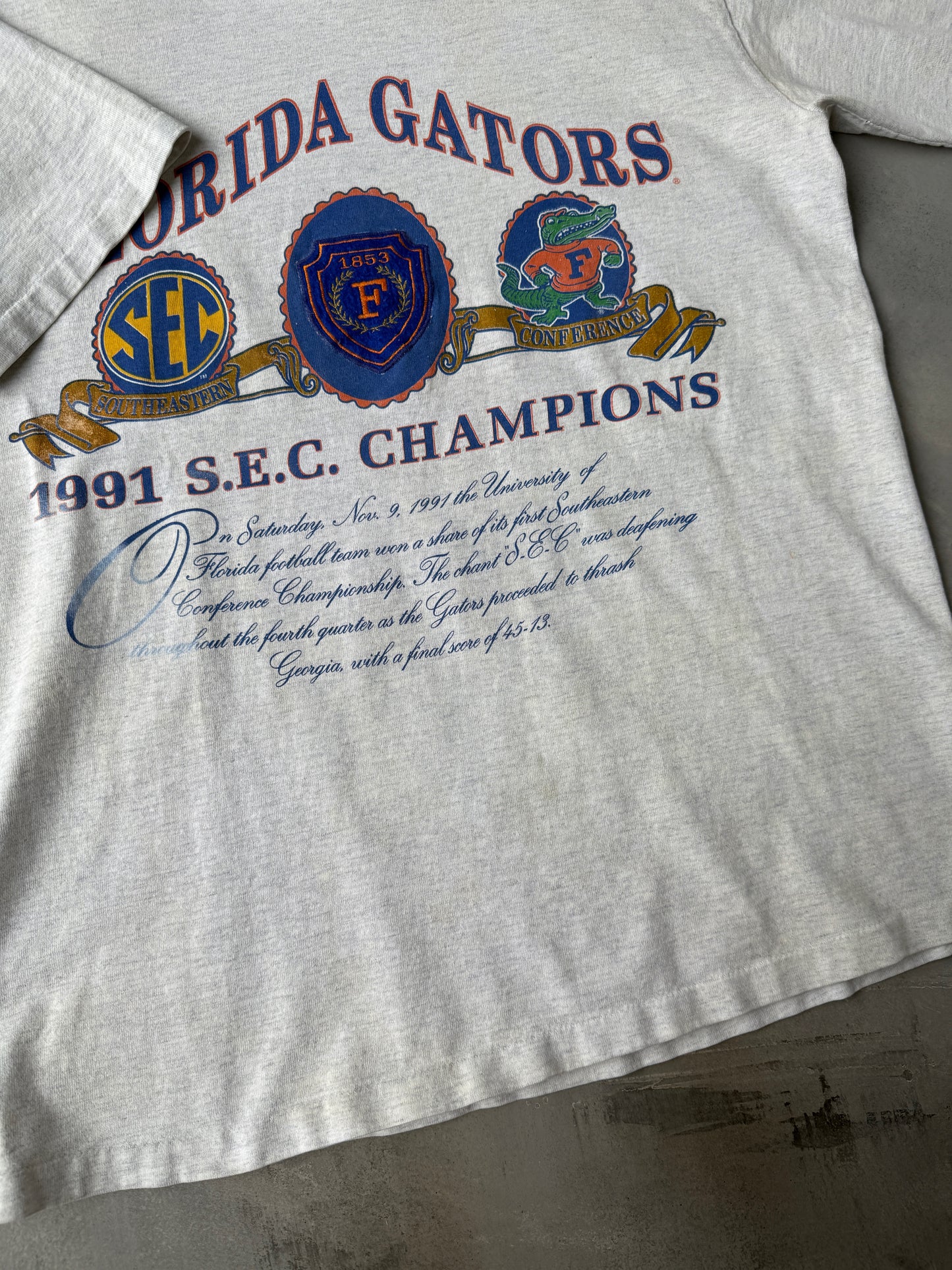 Florida Gators T-Shirt '91 - Large