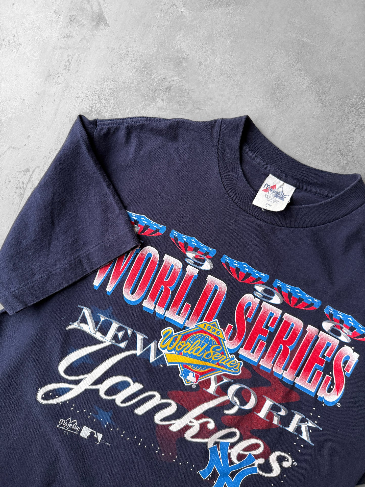 New York Yankees World Series T-Shirt '96 - Medium / Large