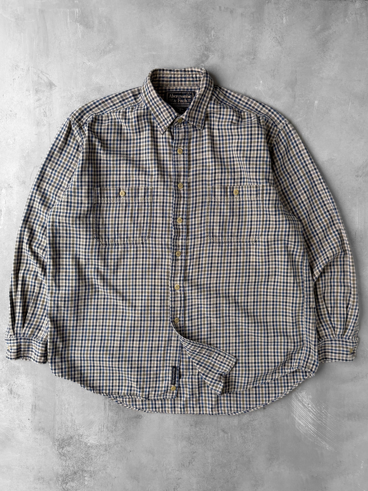 A&F Plaid Flannel Shirt Y2K - Medium