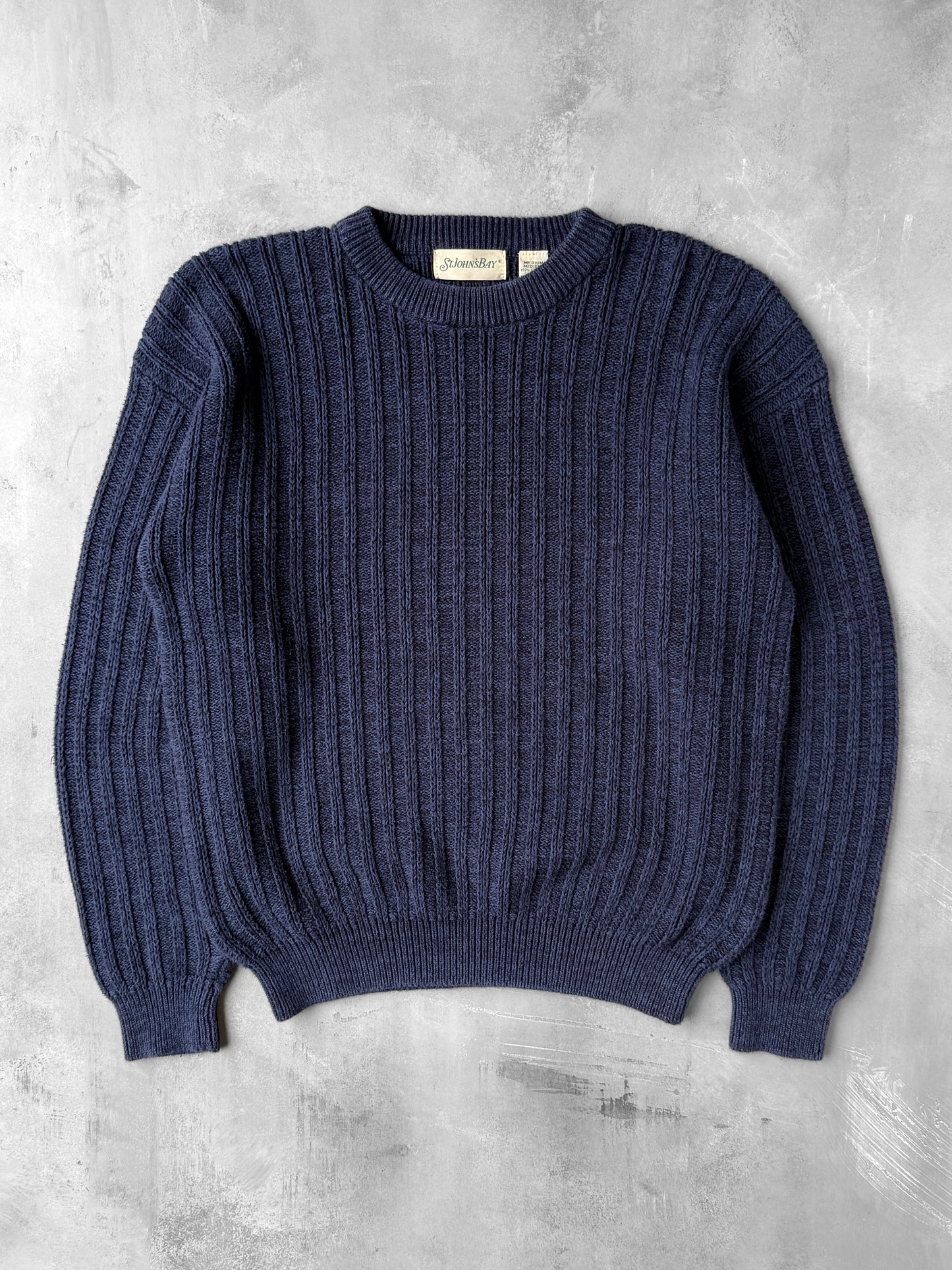 Ribbed Cotton Sweater 90's - Medium