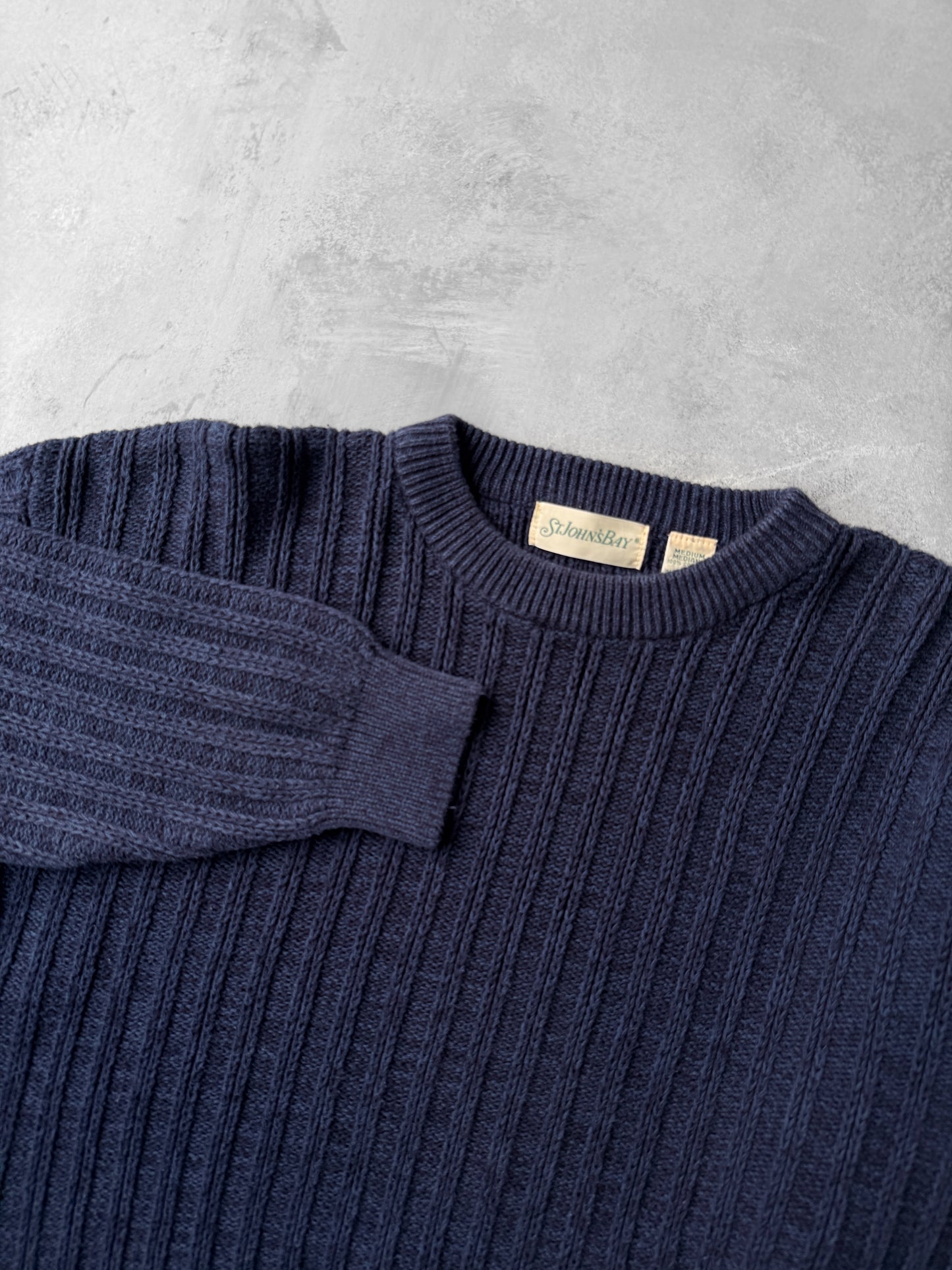 Ribbed Cotton Sweater 90's - Medium