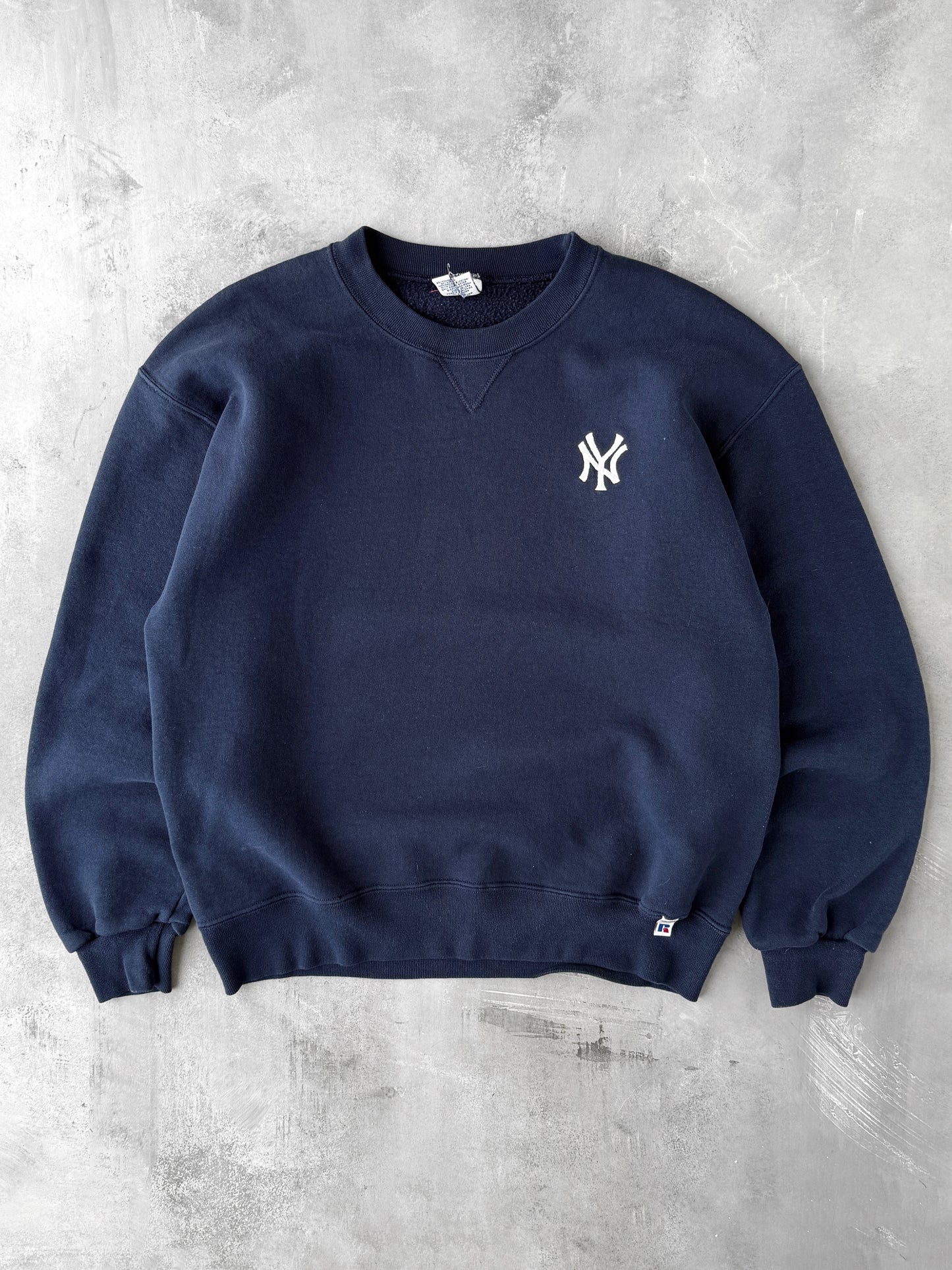 New York Yankees Logo Sweatshirt Y2K - Medium/ Large