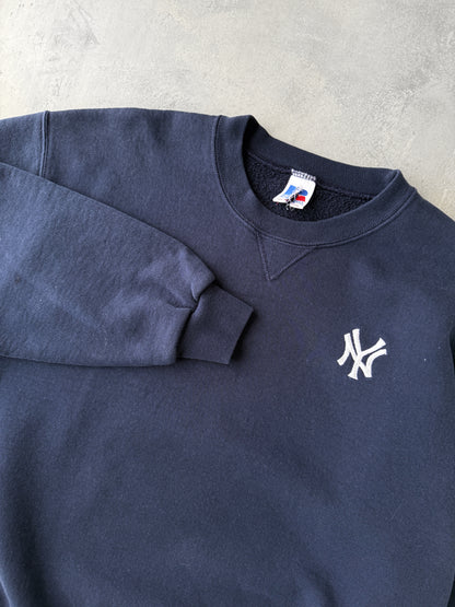 New York Yankees Logo Sweatshirt Y2K - Medium/ Large