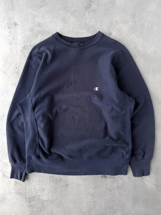 Champion Reverse Weave Logo Sweatshirt 80's - Large