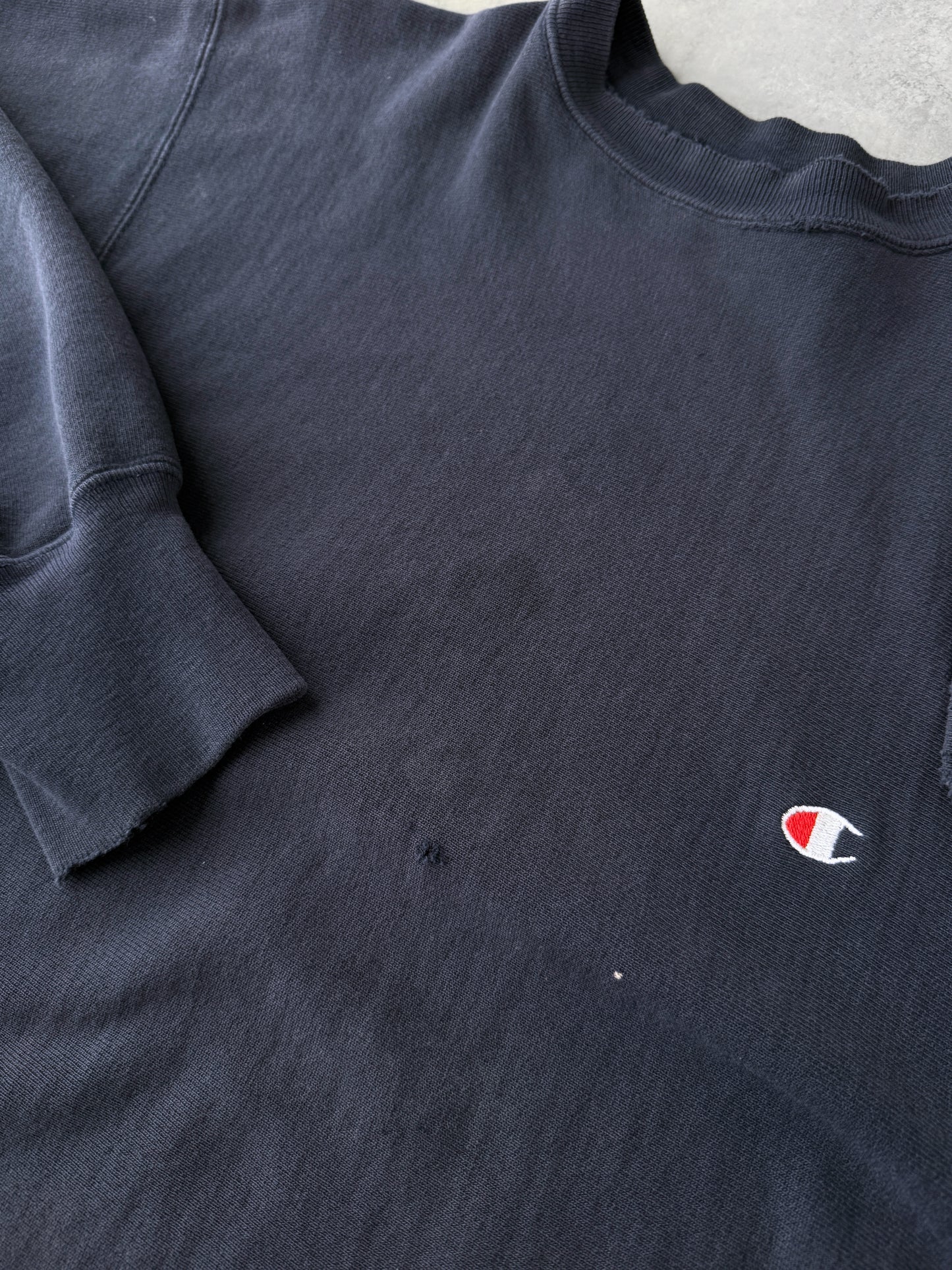 Champion Reverse Weave Logo Sweatshirt 80's - Large