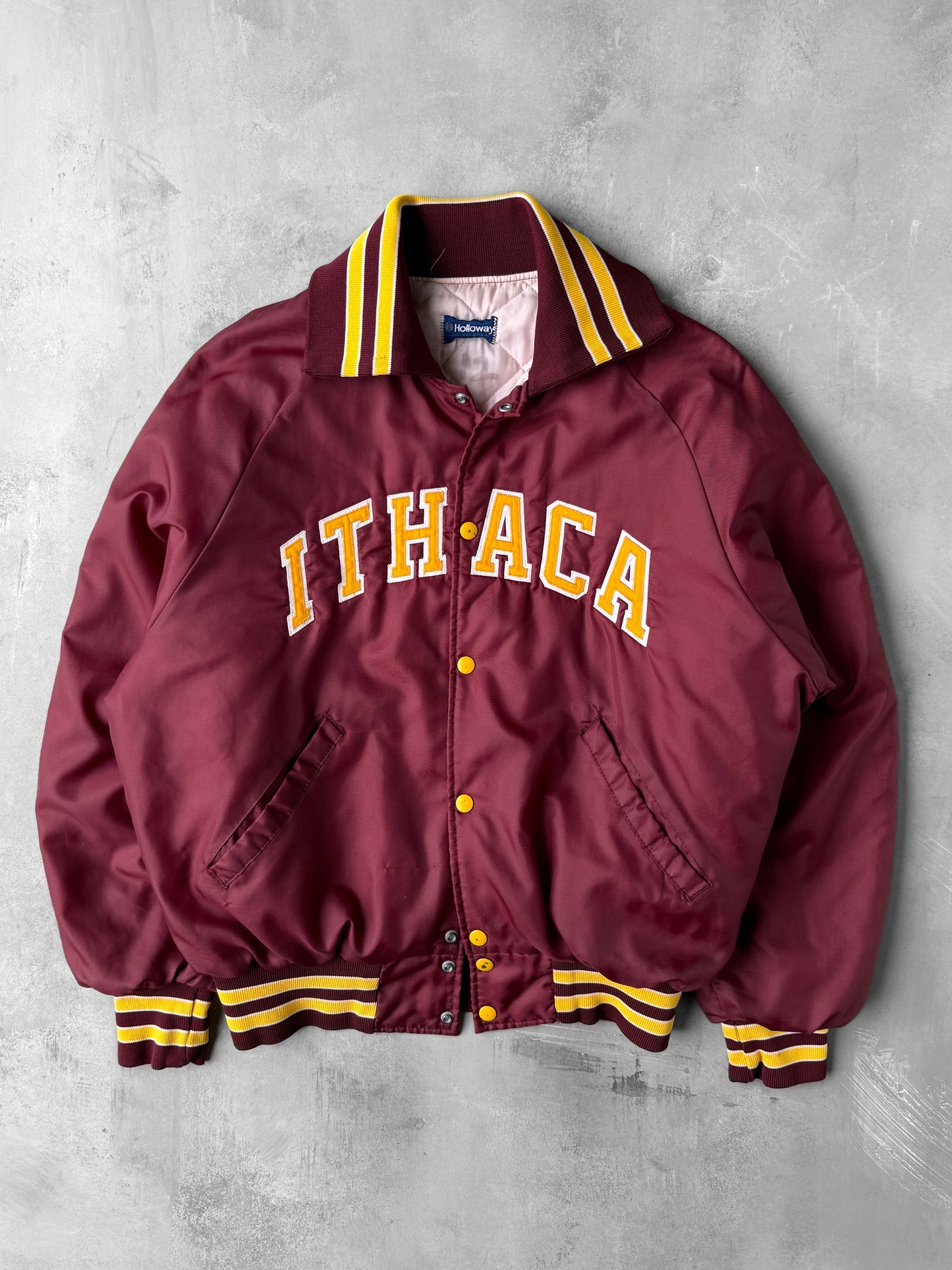 Ithaca High School Bomber Jacket 90's - Large