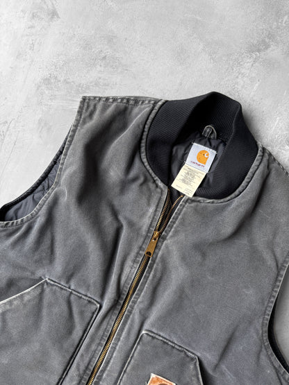 Gray Carhartt Vest Y2K - Large