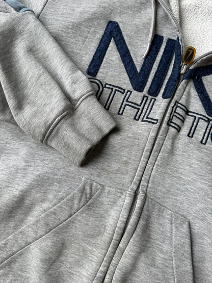 Nike Athletics Zippered Hoodie Y2K - Medium