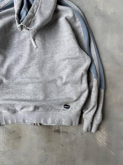 Nike Athletics Zippered Hoodie Y2K - Medium