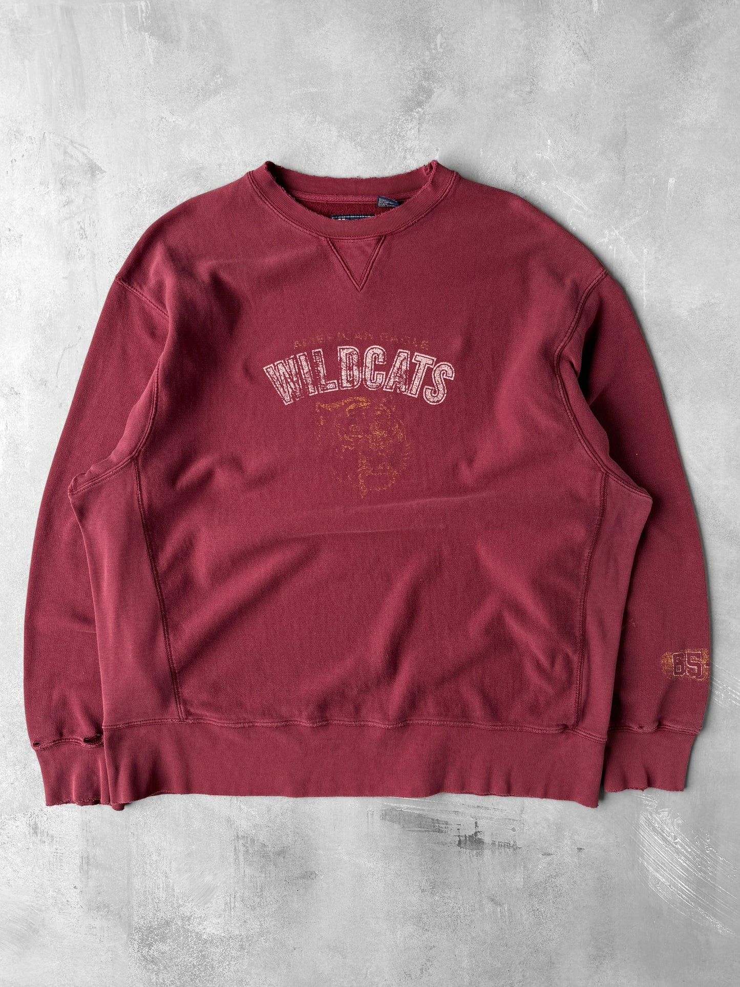 Distressed American Eagle Sweatshirt Y2K - XL