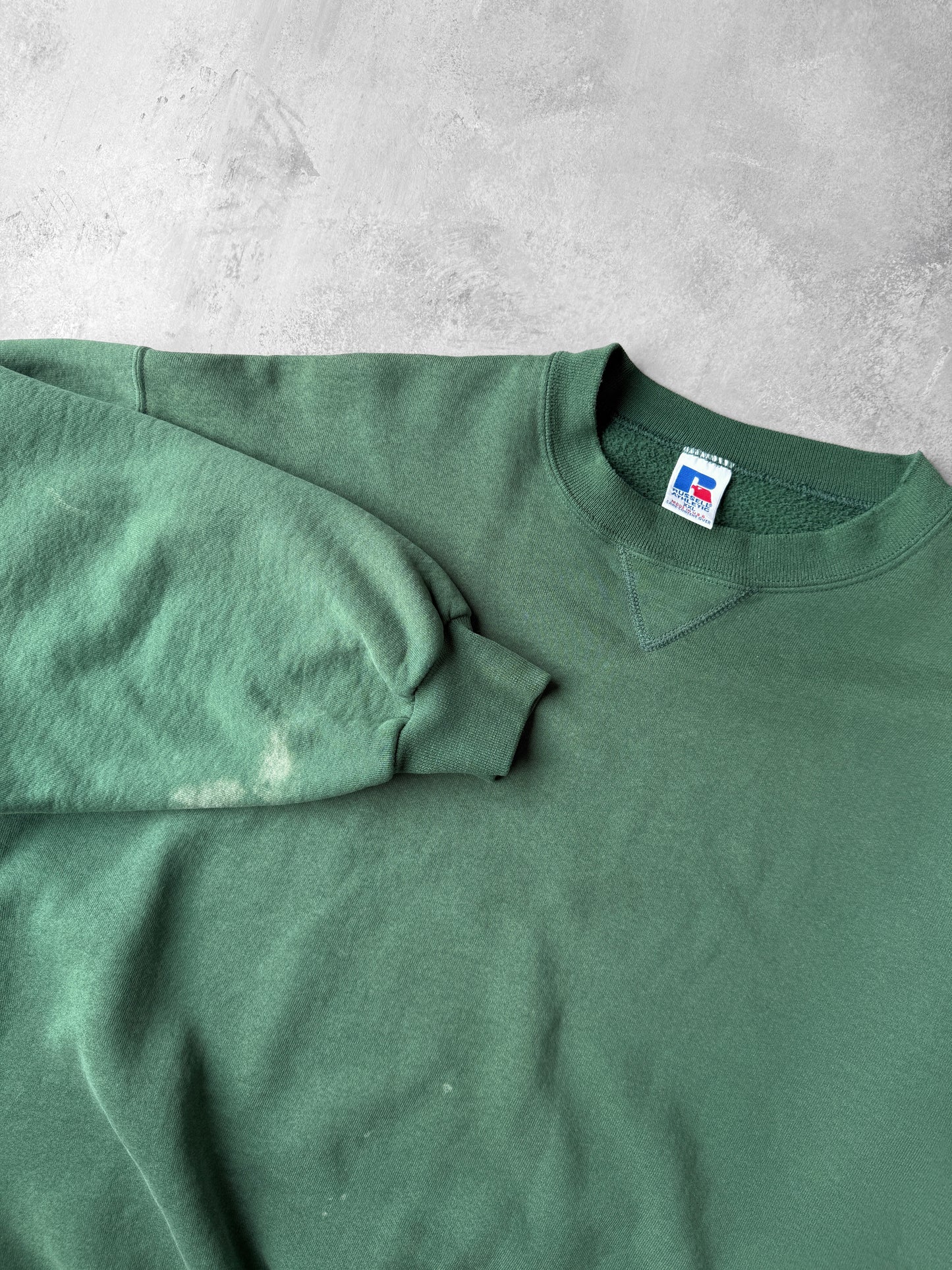 Russell Athletic Green Sweatshirt 90's - XXL