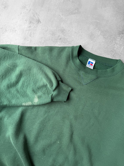 Russell Athletic Green Sweatshirt 90's - XXL