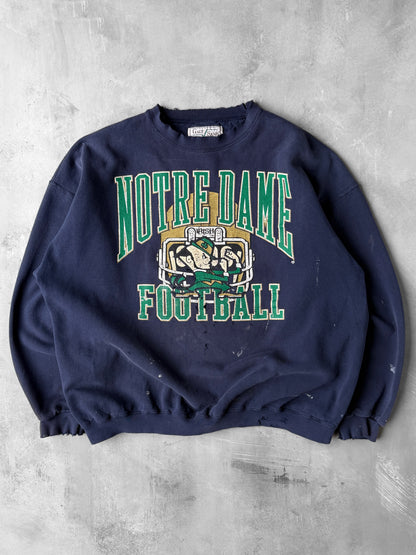 Distressed University of Notre Dame Sweatshirt 90's - XL