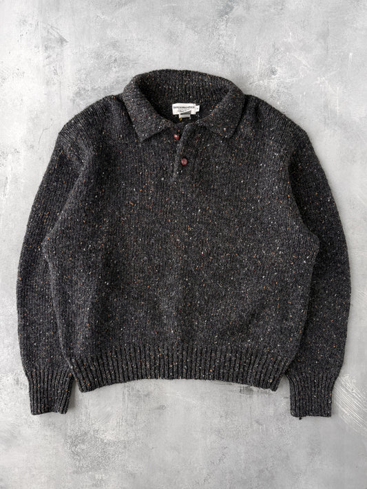 Collared Wool Sweater 90's - Medium