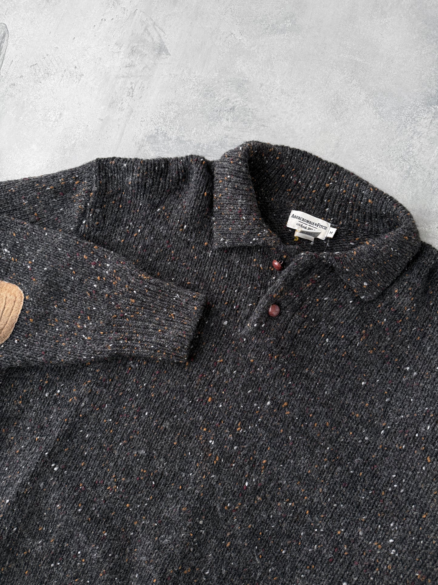 Collared Wool Sweater 90's - Medium