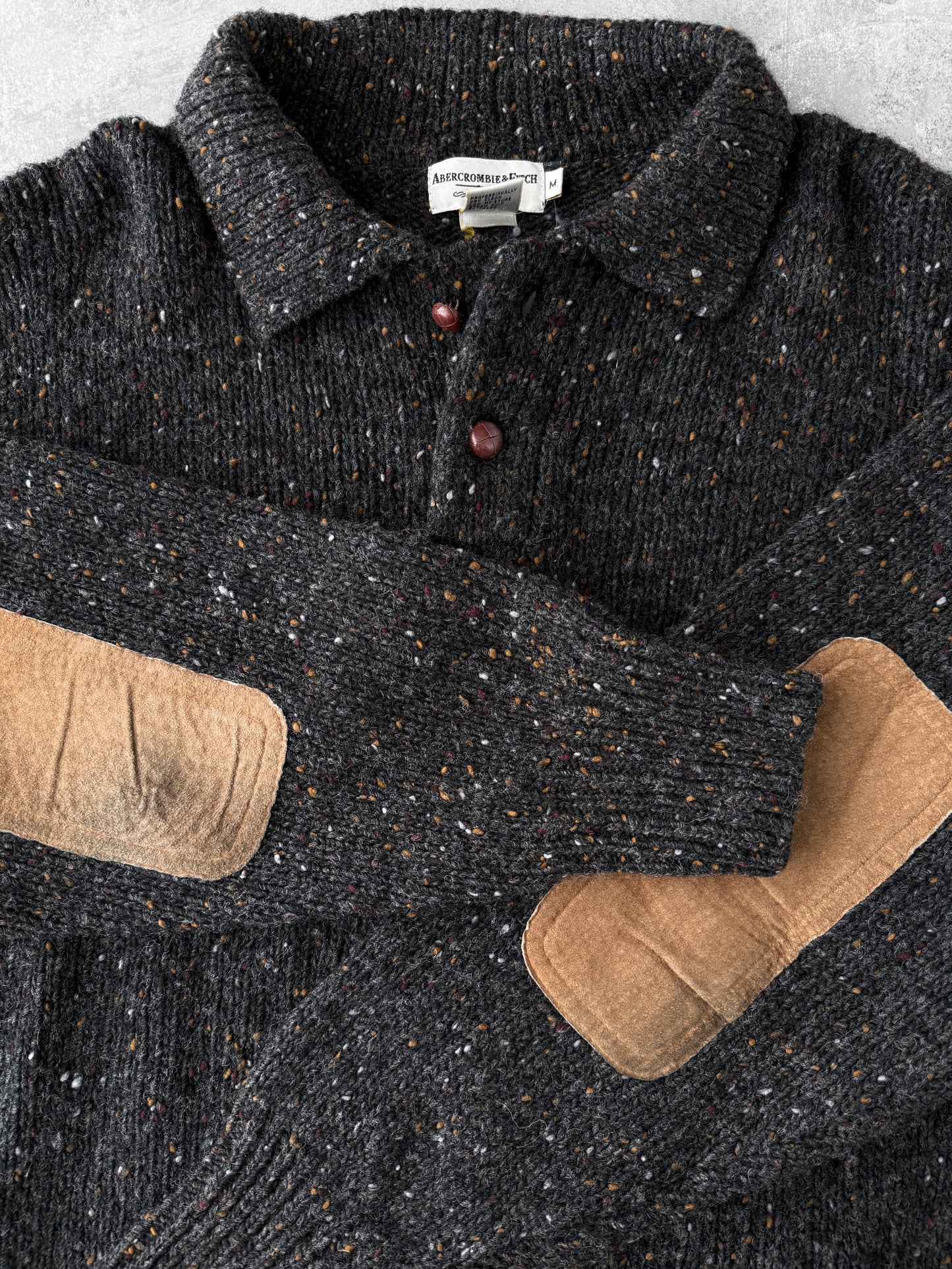 Collared Wool Sweater 90's - Medium