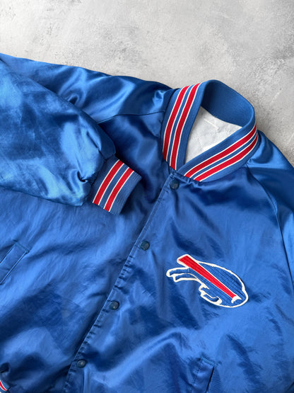 Buffalo Bills Satin Bomber Jacket 90's - Large