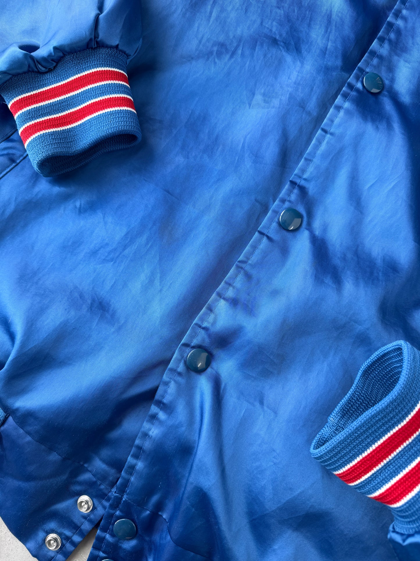 Buffalo Bills Satin Bomber Jacket 90's - Large