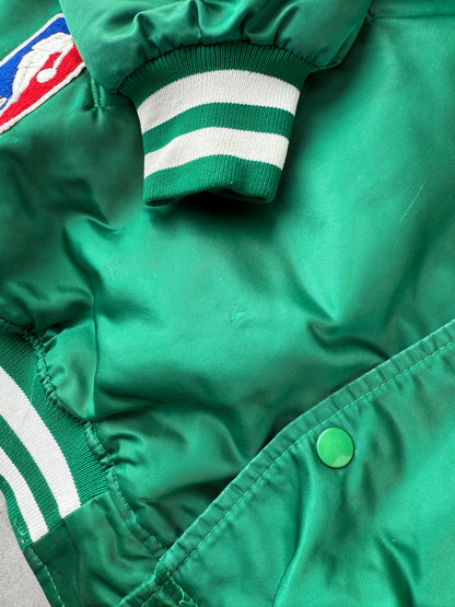 Boston Celtics Satin Bomber Jacket 80's - XL