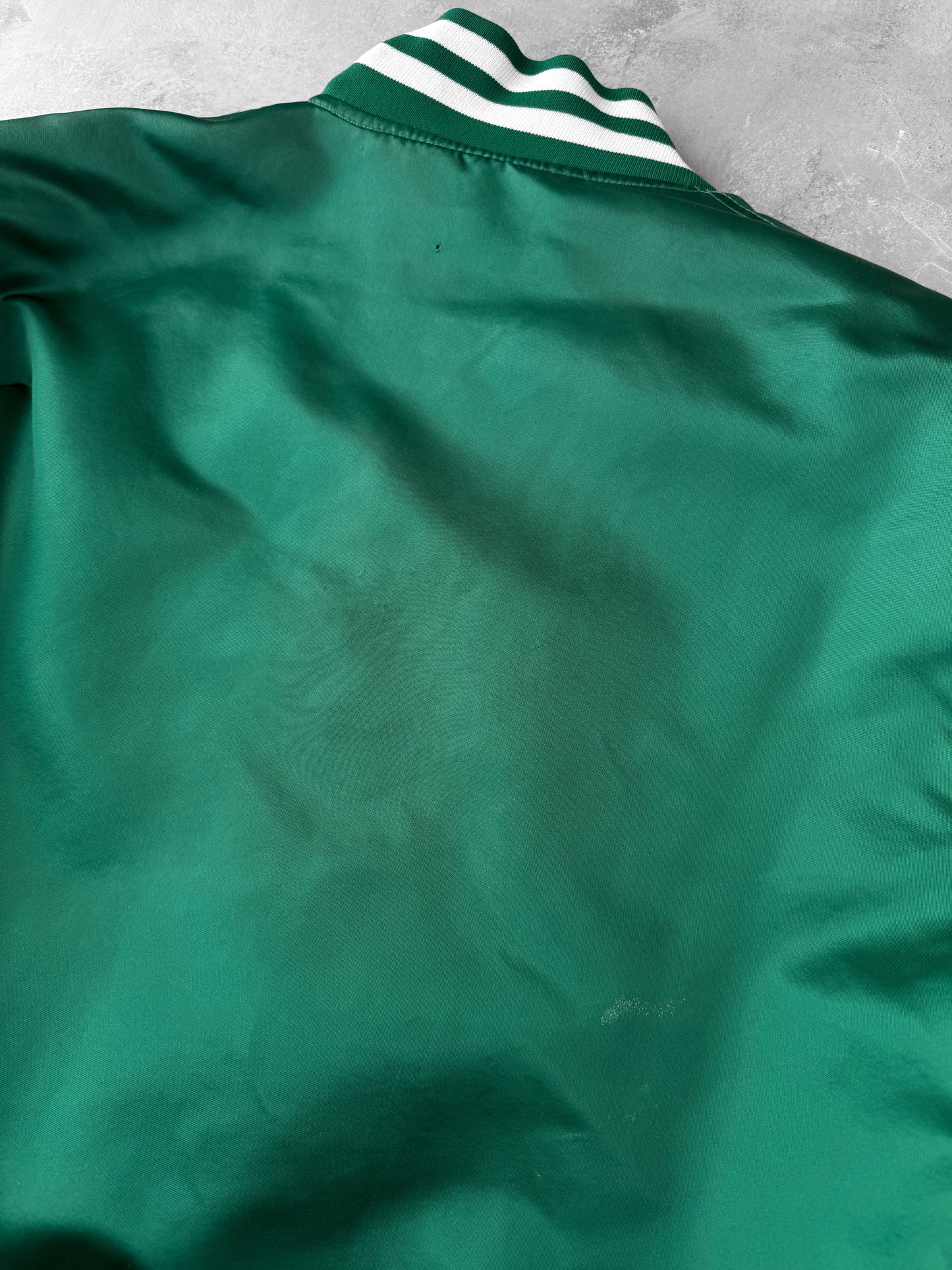 Boston Celtics Satin Bomber Jacket 80's - XL