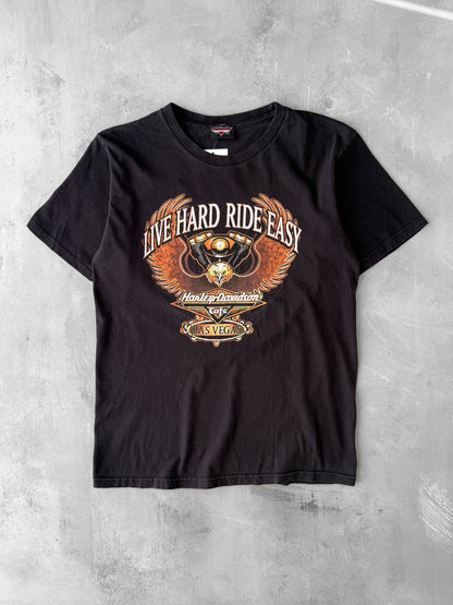 Harley-Davidson Cafe Las Vegas T-Shirt Y2K - Medium