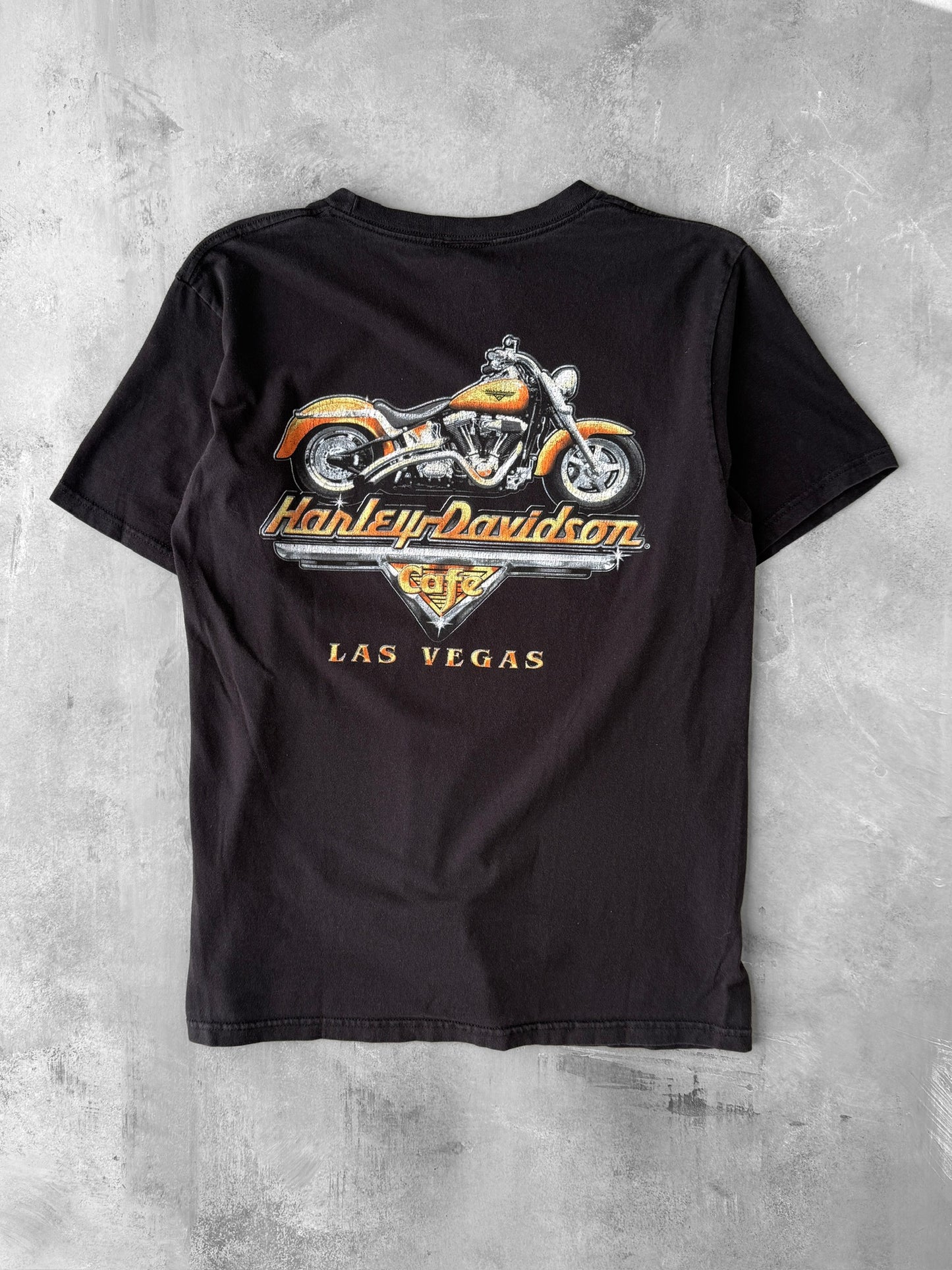 Harley-Davidson Cafe Las Vegas T-Shirt Y2K - Medium