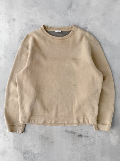 Distressed Columbia Sweatshirt Y2K - Medium