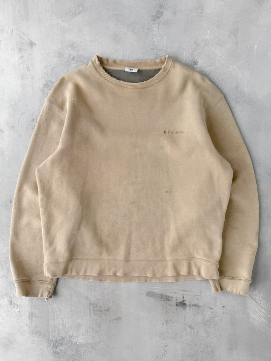 Distressed Columbia Sweatshirt Y2K - Medium