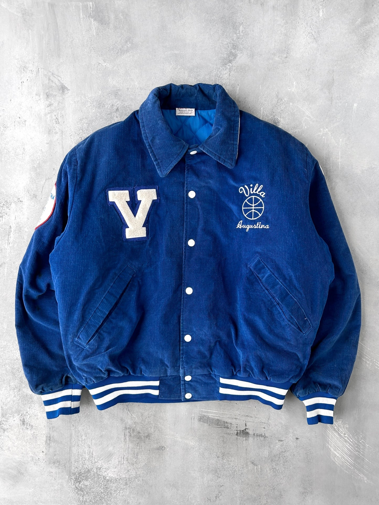 Corduroy Varsity Jacket Late 80's - Large