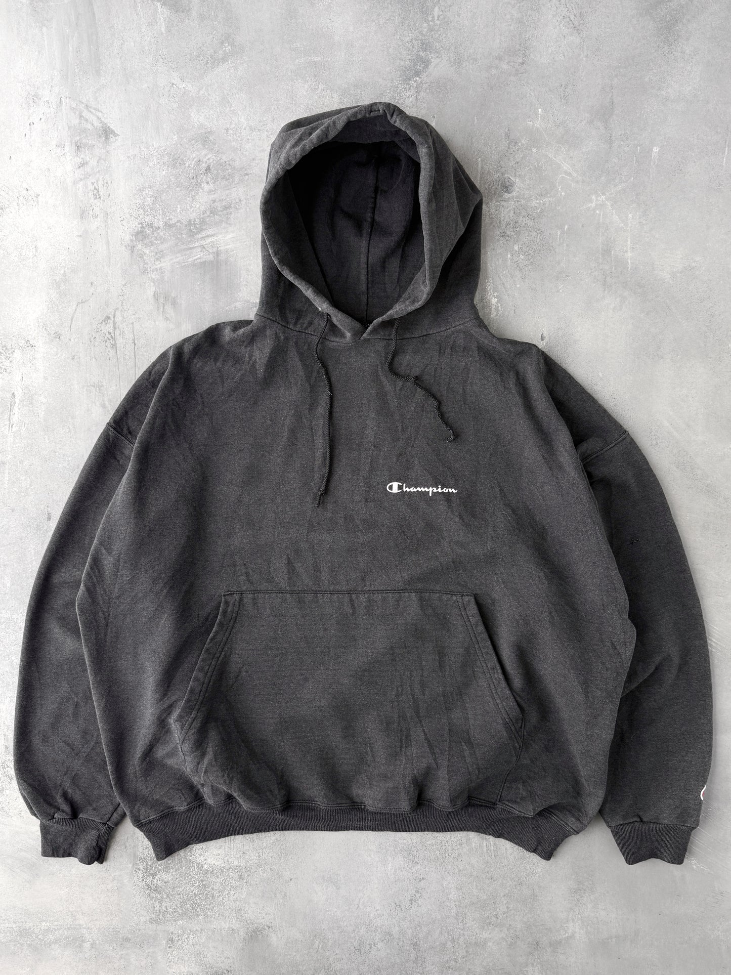 Champion Logo Hoodie Y2K - XXL
