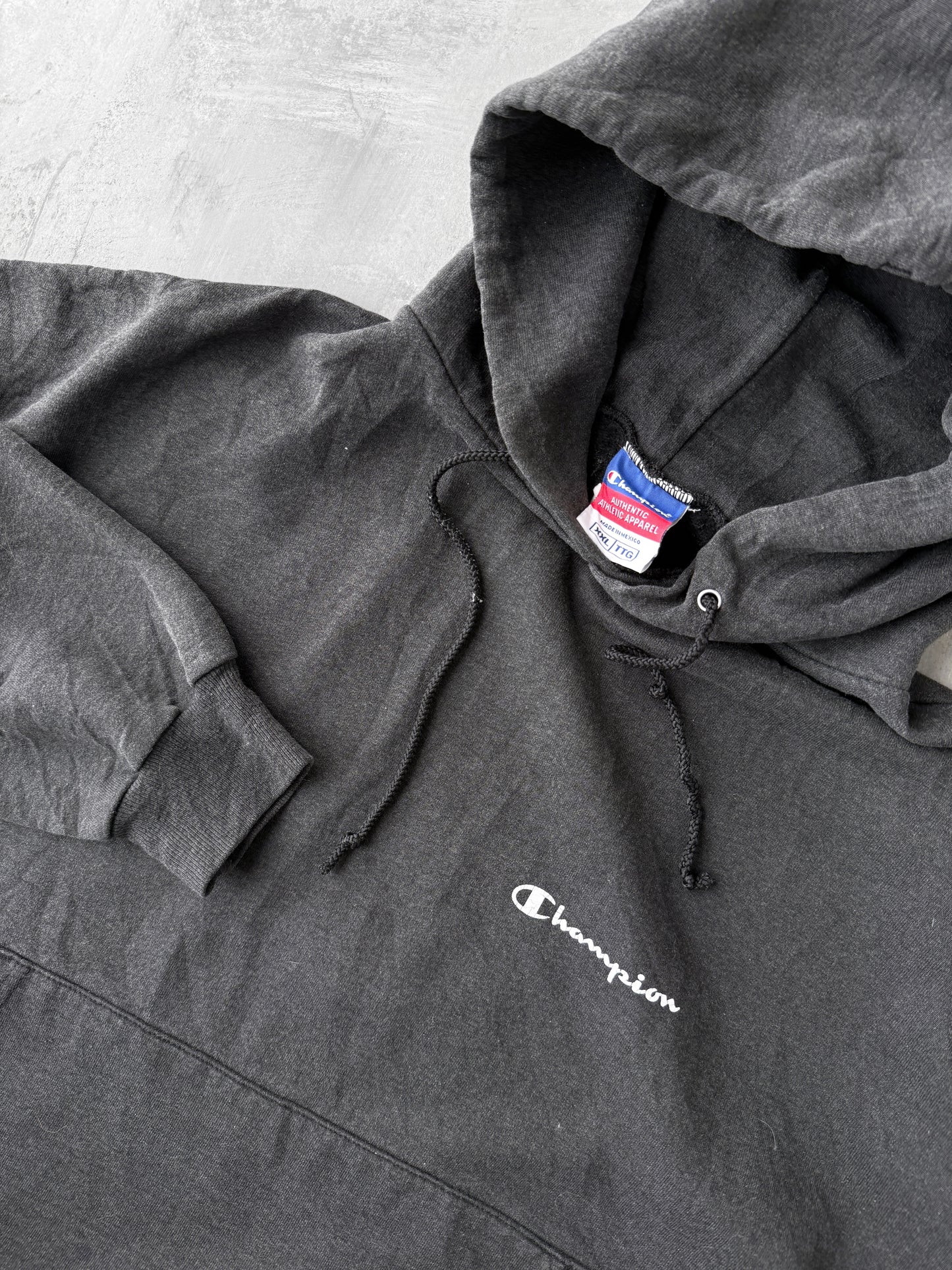 Champion Logo Hoodie Y2K - XXL