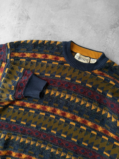 Multi Print Sweater 90's - XL