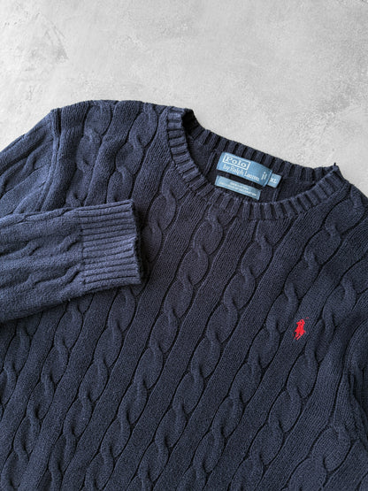Polo Ralph Lauren Cable Knit Sweater Y2K - XL