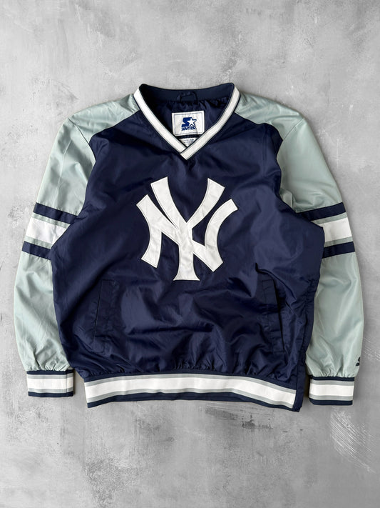 New York Yankees Pullover Jacket Y2K - Large