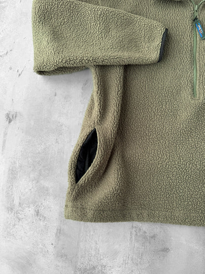 L.L. Bean Half Zip Fleece Jacket 90's - Large