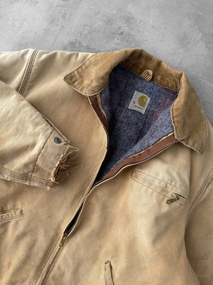 Distressed Carhartt Detroit Jacket 80's - Small